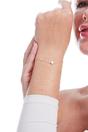 Silver Sterling Silver Dainty Minimalist CZ Bracelet, Image 2 of 4