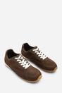 Brown Where's That From Brown Marleigh Suede Retro Runner Trainer, Image 4 of 6