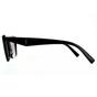 Black Saint Laurent Black Rectangle Unisex Shiny Black Grey Gradient Sunglasses, Image 3 of 4