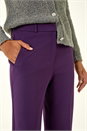Plum Straight Leg Angela Stretch Trouser, Image 5 of 5