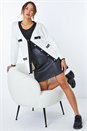 Ivory Longline Colour Block Cardigan , Image 1 of 5