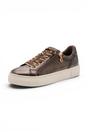 Brown Faux Leather Sneakers - 23313, Image 2 of 8