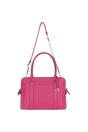 Pink 'Cuore di Cuoio' 3 Section Large Leather Handbag, Image 2 of 4