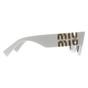 White Miu Miu White Rectangle White Dark Grey MU09WS, Image 4 of 4