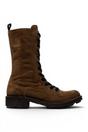 Brown Womens Leather Ankle Boots-NOLE175, Image 1 of 5