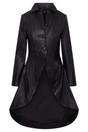 Black Goth Full Length Victorian Leather Coat, Image 1 of 6