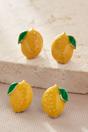 Gold Mia Gioielli Gold Sterling Silver Lemon Fruit Studs, Image 1 of 2
