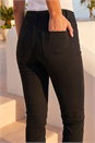 Black Elastic Waist 31" Denim Stretch Jegging, Image 4 of 4