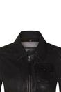 Black Womens Leather MA-1 Varsity Jacket - Ann, Image 5 of 5