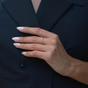 Gold Spero Gold Sterling Silver Plain Polished Wishbone V Ring, Image 2 of 2