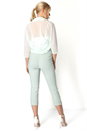 Mint Ruched Hem Chiffon Bolero, Image 3 of 5