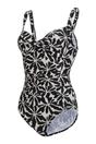 Beige Sakari Floral Tummy Control Swimsuit, Image 3 of 3
