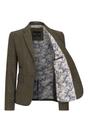 Olive Infinity Leather Olive Women's Olive Tweed Herringbone Check Blazer, Image 4 of 7