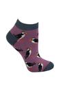 Mauve Bamboo Breathable Trainer Socks, Image 1 of 5