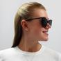 Black Saint Laurent Black Cat Eye Black Grey Sunglasses, Image 5 of 6