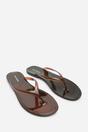 Brown Chandler Jelly Thong Flip Flop Sandals, Image 4 of 6