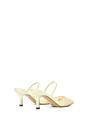 Ivory 'Sabbie' Ivory Bridal Pointed Heeled Mules With Beaded Mesh, Image 4 of 6