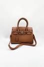 Brown Top Handle Satchel Handbag, Image 2 of 5