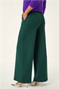 Teal Button Pocket Full Length Trousers, Image 4 of 6