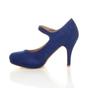 Royal Blue AJVANI Royal Blue High Heel Mary Jane Court Shoes, Image 3 of 6