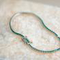 Green Emerald Gemstone Sterling Silver Tennis Bracelet, Image 4 of 4