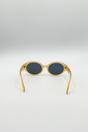 Yellow Oval Plastic Frame Sunglasses, Image 6 of 6