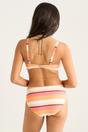  Multi Color Twist Front Tripe Bikini Bottom, Image 2 of 4