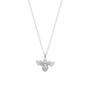 Silver Matte Bumble Bee Sterling Silver Necklace, Image 1 of 4
