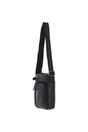 Black 'Madrid' Compact Travel Messenger Bag With Multiple Zip Pockets And Adjustable Strap, Image 3 of 5