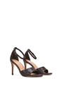 Brown Stiletto Heel Open Toe Sandals With Ankle Strap, Image 3 of 6