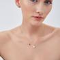 Gold White Opal Sun & Sunburst Necklace in Sterling Silver, Image 4 of 4