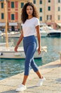 Denim Petite Cropped Stretch Trouser, Image 4 of 4