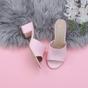 Light Pink AJVANI Light Pink Mid Block Heel Peep Toe Mules Sandals, Image 4 of 6