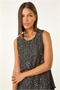 Multi Split Back Sequin Top, Image 4 of 5