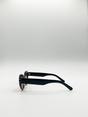 Brown Oval Cat-Eye Sunglasses in Tortoise, Image 5 of 6