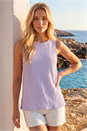 Lilac Dusk Textured Longline Stretch Top, Image 2 of 5
