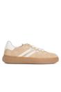 White Tamaris White Tamaris Beige White Stripe Sneakers, Image 1 of 7