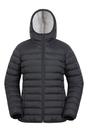 Black Mountain Warehouse Black Faux Fur Lined Padded Jacket, Image 1 of 5