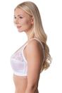White Non Wired Soft Cup Bra With Lace, Image 3 of 5