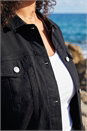 Black Curve Stretch Pocket Jacket, Image 4 of 4