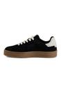 Black Tamaris Black Tamaris Womens Black White Fur Sneakers, Image 4 of 8