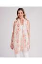 Light Pink Blossom - Satin Silk Scarf - Light Pink, Image 1 of 1