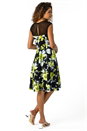 Lemon  Floral Print Fit and Flare Dress, Image 2 of 5