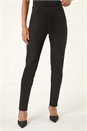 Black Petite Faux Suede Stretch Jeggings, Image 4 of 5