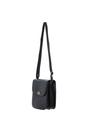 Black Medium Real Leather Crossbody Bag, Image 3 of 5