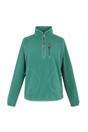 Dark Green Frankie Quarter Zip Fleece Top, Image 2 of 5