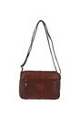 Tan 'Perfezione' Three Section Vintage Woven Leather Shoulder Bag, Image 3 of 3