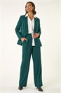 Green Stripe Wide Leg Trouser, Image 3 of 7