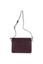 Burgundy 'Fabrizia' Two Sections Leather Shoulder Bag, Image 4 of 4