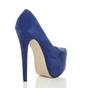 Royal Blue AJVANI Royal Blue High Heel Platform Court Shoes, Image 4 of 5